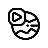 global marketing line icon. Clean and minimalist icon for websites, mobile apps, presentations, and logos. Fully scalable and customizable for any project. vector