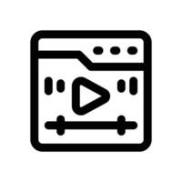 website content line icon. Clean and minimalist icon for websites, mobile apps, presentations, and logos. Fully scalable and customizable for any project. vector