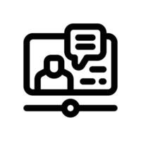 influencer line icon. Clean and minimalist icon for websites, mobile apps, presentations, and logos. Fully scalable and customizable for any project. vector