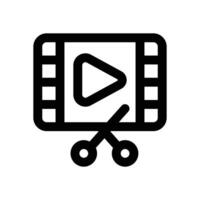 editing line icon. Clean and minimalist icon for websites, mobile apps, presentations, and logos. Fully scalable and customizable for any project. vector