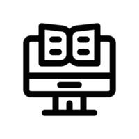 elearning line icon. Clean and minimalist icon for websites, mobile apps, presentations, and logos. Fully scalable and customizable for any project. vector