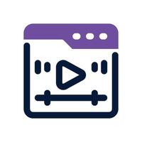 website content dual tone icon. Sleek and modern icon for websites, mobile apps, marketing materials, and corporate design. Fully scalable and ready to use. vector
