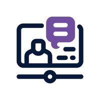 influencer dual tone icon. Sleek and modern icon for websites, mobile apps, marketing materials, and corporate design. Fully scalable and ready to use. vector