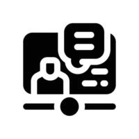 influencer glyph icon. Strong and solid icon for websites, mobile interfaces, presentations, and visual branding. High quality and easy to edit. vector