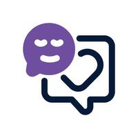 reaction dual tone icon. Sleek and modern icon for websites, mobile apps, marketing materials, and corporate design. Fully scalable and ready to use. vector