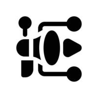viral content glyph icon. Strong and solid icon for websites, mobile interfaces, presentations, and visual branding. High quality and easy to edit. vector