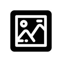 thumbnail glyph icon. Strong and solid icon for websites, mobile interfaces, presentations, and visual branding. High quality and easy to edit. vector