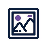 thumbnail dual tone icon. Sleek and modern icon for websites, mobile apps, marketing materials, and corporate design. Fully scalable and ready to use. vector