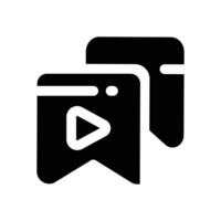bookmark glyph icon. Strong and solid icon for websites, mobile interfaces, presentations, and visual branding. High quality and easy to edit. vector