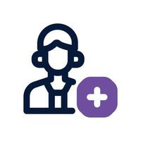 follower dual tone icon. Sleek and modern icon for websites, mobile apps, marketing materials, and corporate design. Fully scalable and ready to use. vector