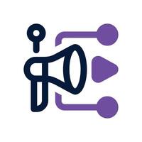 viral content dual tone icon. Sleek and modern icon for websites, mobile apps, marketing materials, and corporate design. Fully scalable and ready to use. vector