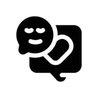 reaction glyph icon. Strong and solid icon for websites, mobile interfaces, presentations, and visual branding. High quality and easy to edit. vector