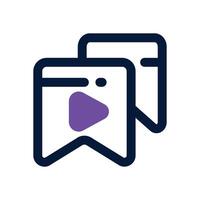 bookmark dual tone icon. Sleek and modern icon for websites, mobile apps, marketing materials, and corporate design. Fully scalable and ready to use. vector