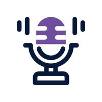 podcast dual tone icon. Sleek and modern icon for websites, mobile apps, marketing materials, and corporate design. Fully scalable and ready to use. vector