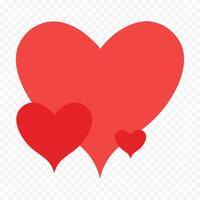 Red heart isolated design on white background vector