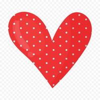 Red heart illustration isolated vector