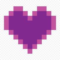 Purple heart element on a white background vector