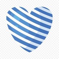 Blue heart element on a white background vector