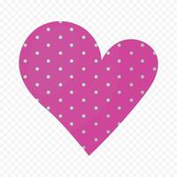 Pink heart element on a white background vector