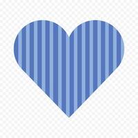 Set Of Line Filled Pixelated Hearts on the white background vector