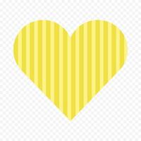Set Of Line Filled Pixelated Heart on white background vector