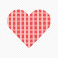 Red heart design on white background vector