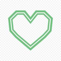 hearts elements on the white background vector