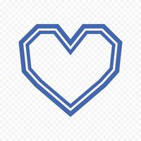 Hand drawn hearts border on white background vector