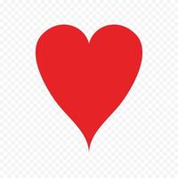 Red heart design on white vector