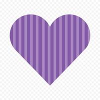 Set Of Line Filled Pixelated Heart on the white background vector