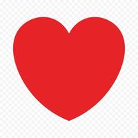 Red Heart illustration on white vector