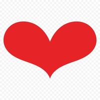 Red heart design on the white vector