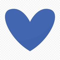 blue heart illustration vector