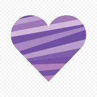 Line Filled Pixelated Heart on white background vector