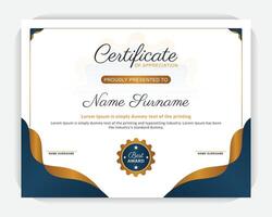 Colorful abstract shapes creative background, stylish, modern, unique, professional, elegant award certificate, elegant certificate of appreciation template. vector