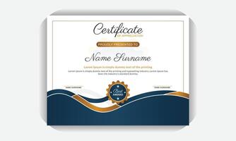 Print ready Certificate template, creative stylish and modern certificate design, creative colorful design professional layout, elegant award certificate, elegant certificate of appreciation template vector