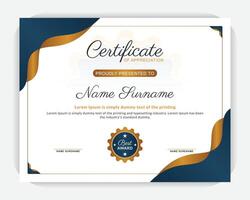Luxury abstract shapes, modern layout, with creative background, stylish, modern, unique, professional, elegant award certificate, elegant certificate of appreciation template. vector