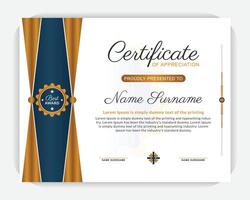 Creative and modern background elegant award certificate, elegant certificate of appreciation template, certificate of recognition, Award design template vector
