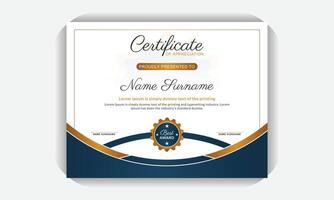 Print ready Certificate template, simple, clean and professional certificate design, creative colorful design professional layout, award certificate vector