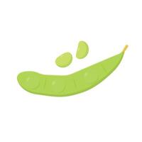 Edamame Flat Illustration. Clean Icon Design Element on Isolated White Background vector
