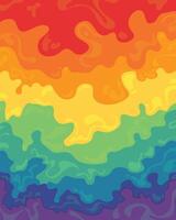 Vibrant rainbow liquid abstract background with smooth gradient waves, perfect for modern, colorful designs. vector