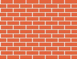 Seamless Brick Wall Pattern Flat Illustration. Clean Icon Design Element on Isolated White Background vector