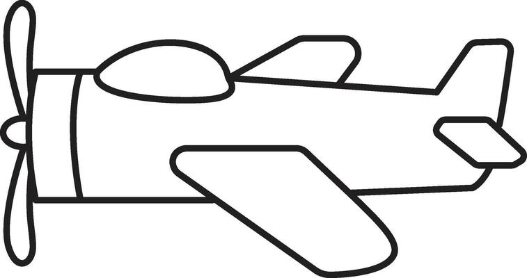 Monoplane Outline Icon