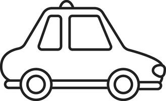 Cab Outline Icon vector