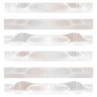 A set of wavy lines in different colors vector