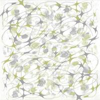 A green and gray abstract pattern on a white background vector