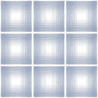 A set of blue squares with a white background vector