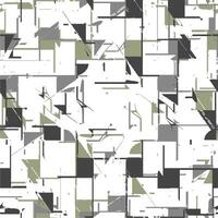 Abstract geometric pattern in grey and green vector