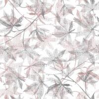 A pattern of leaves in pink and gray vector
