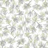 A green and white pine tree pattern vector